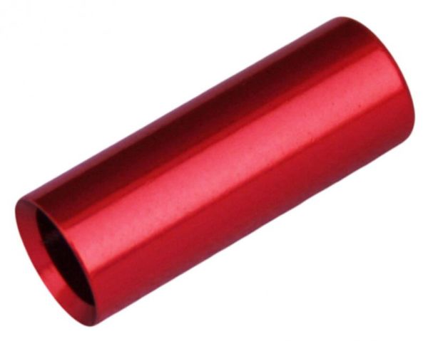 Max1 koncovka bowdenu CNC Alu 4 mm utěsněná červená 100 ks
