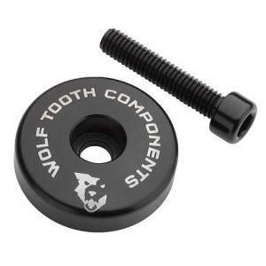 Wolf Tooth Krytka Ultralight Stem Cap Černá + 10mm Spacer