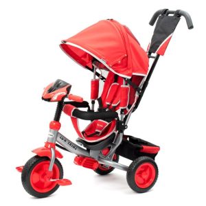 BABY MIX Dětská tříkolka s LED světly Lux Trike červená