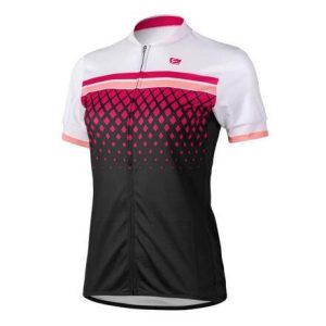 Etape Diamond cyklistický dres - bílá-růžová