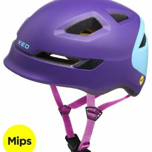 Ked Pop Mips purple skyblue juniorská cyklistická přilba