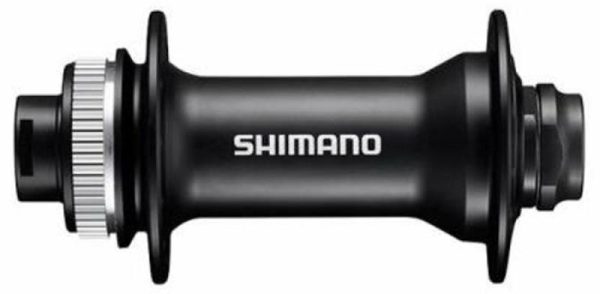 Shimano náboj disc HB-MT400-B 32děr Center lock 15mm e-thru-axle 110mm přední černý v krabičce