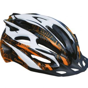 Sulov TOP-QUATRO 5 bílo/oranžová cyklistická helma