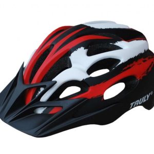 Truly Freedom červeno/černá cyklistická helma