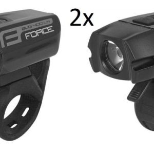 Set 2x Force BUG 400LM USB světlo přední