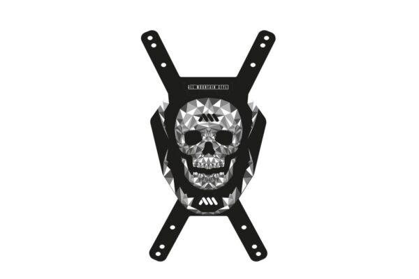 AMS destička na startovní čísla - Skull