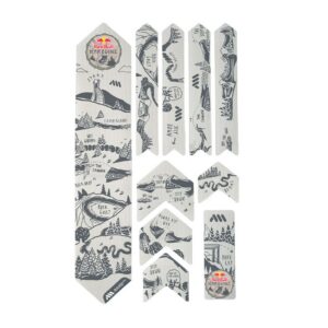 AMS ochranné polepy - EXTRA - RedBull Hardline - Grey