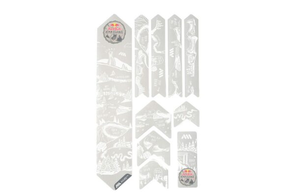 AMS ochranné polepy - EXTRA - RedBull Hardline - White