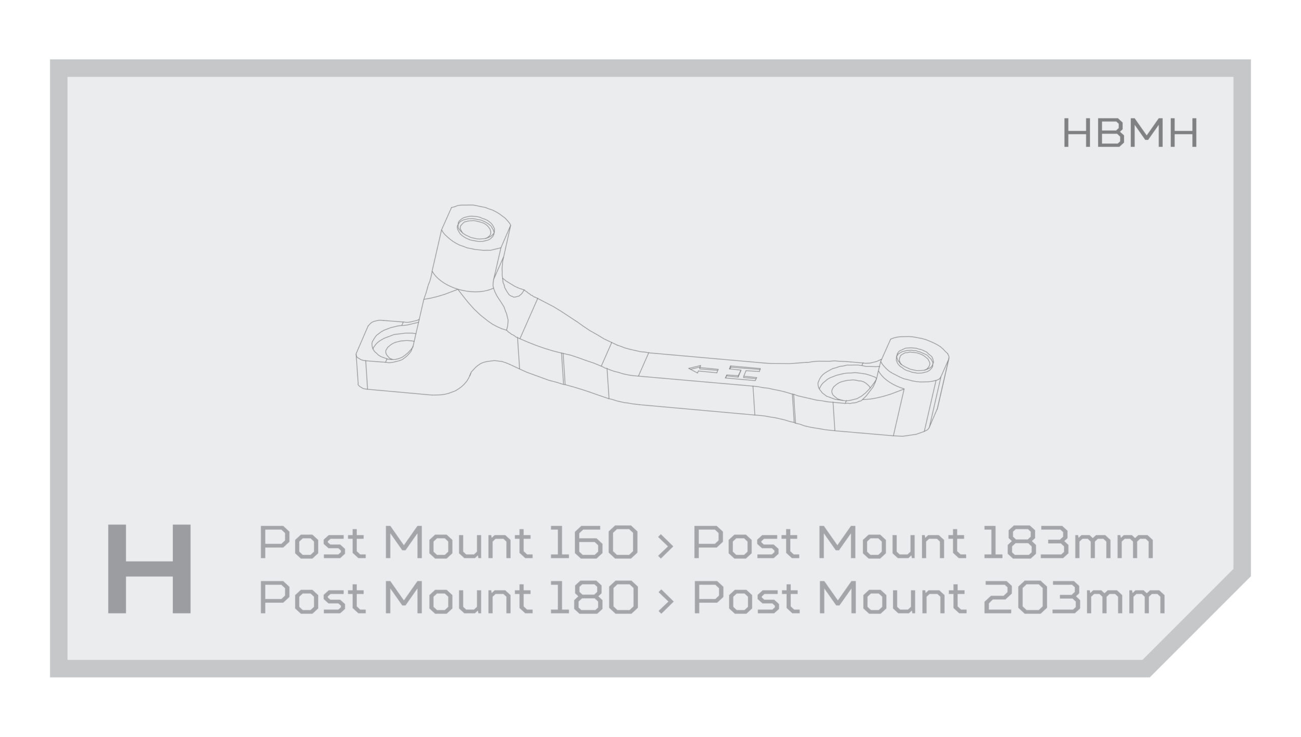 Adaptér brzd Hope - PM Typ: H