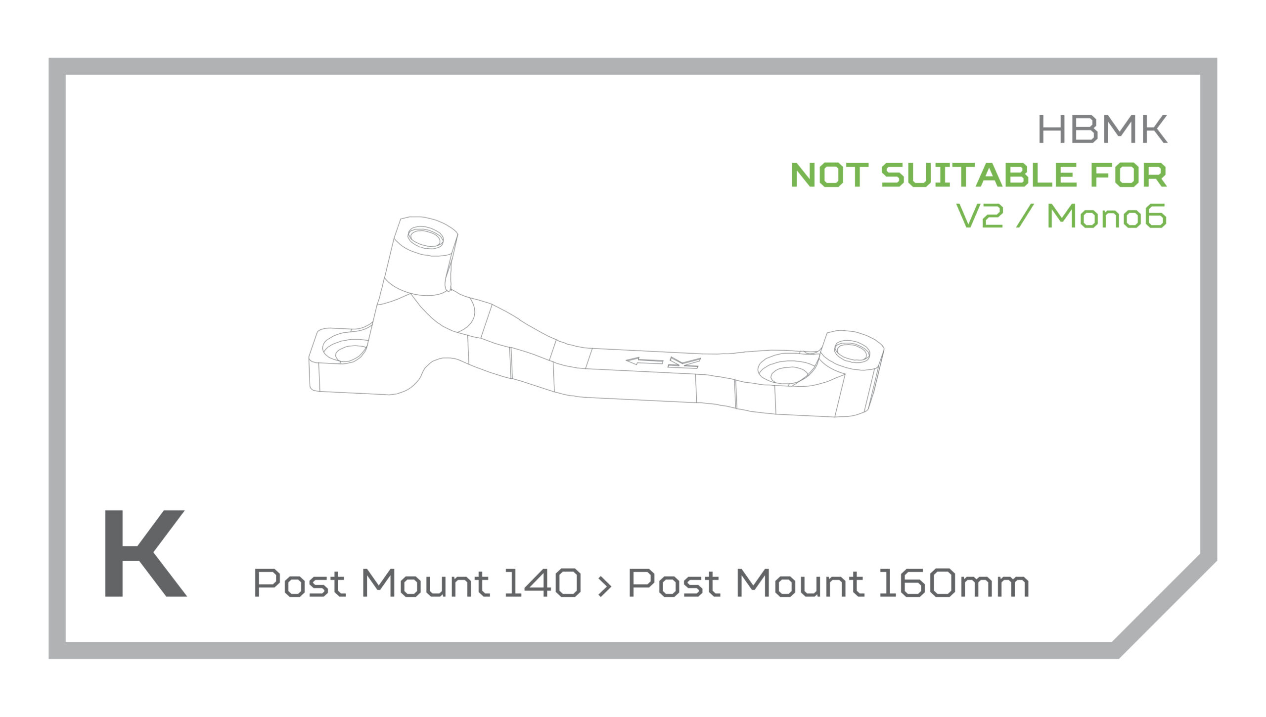 Adaptér brzd Hope - PM Typ: K