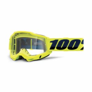 Brýle 100% ACCURI 2 OTG Goggle - Fluo/Yellow - Clear Lens