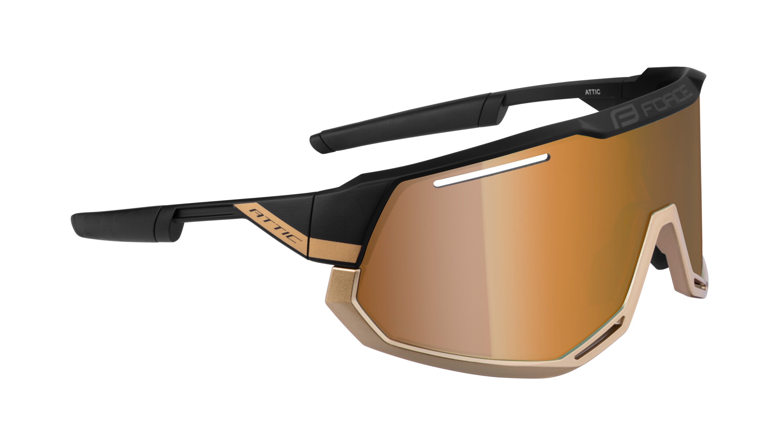 Brýle FORCE ATTIC černo-zlaté - zlaté zrc. sklo - Obrázek 2