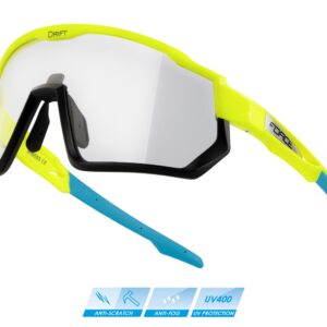 Brýle Force DRIFT fluo-černé - fotochromatické sklo