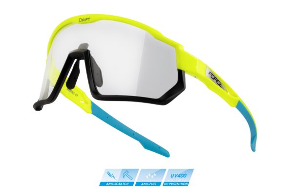 Brýle Force DRIFT fluo-černé - fotochromatické sklo