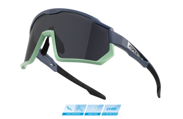 Brýle Force DRIFT stormy blue-mint - černé kontrast.sklo
