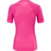 Dámské bezešvé merino tričko Silvini Soana - pink Velikost: XS/S - Obrázek 2