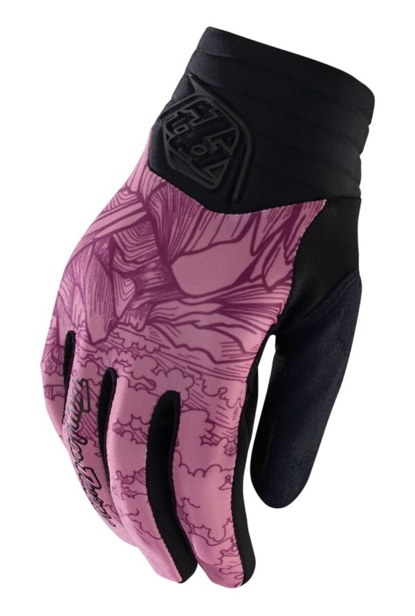 Dámské rukavice Troy Lee Designs Luxe - Micayla Gatto Rosewood Velikost: M