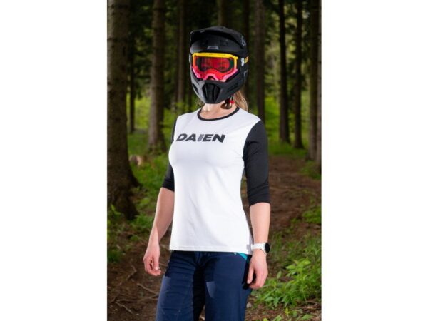 Dámský cyklistický dres Daien Panda - bílá/černá Varianta: vel. S