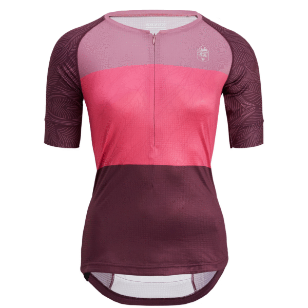 Dámský cyklistický dres Silvini Stabina - plum/fuchsia Velikost: XXL