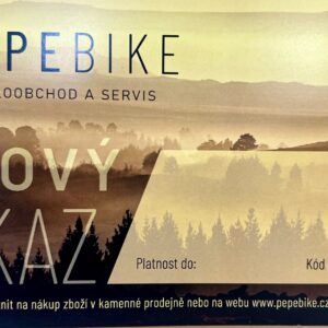 Dárkový poukaz Pepebike částka: 5000