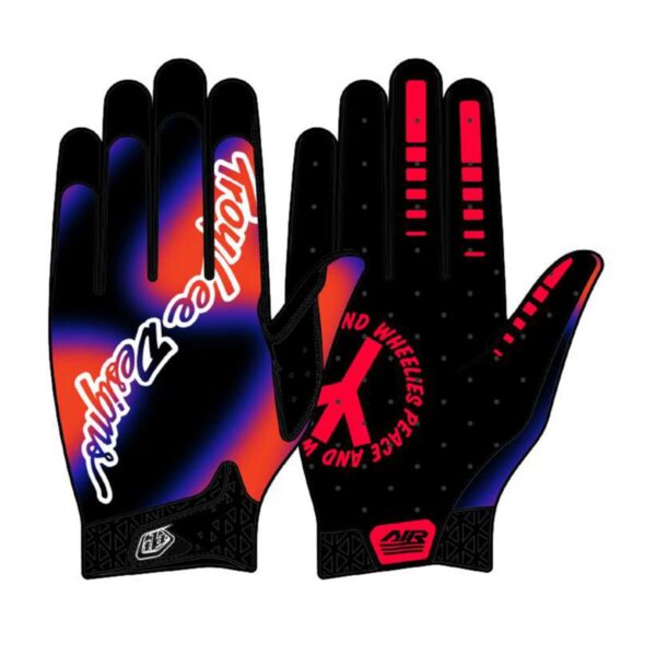 Dětské rukavice Troy Lee Designs Air - Lucid Black/Red Velikost: L