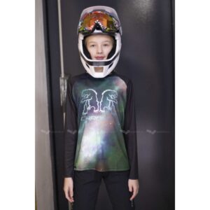 Dětský cyklistický dres Chromag Dominion - Cosmo blue Velikost: vel. XL (12)