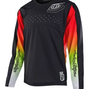 Dětský cyklistický dres Troy Lee Designs Sprint Richter - Black Velikost: M