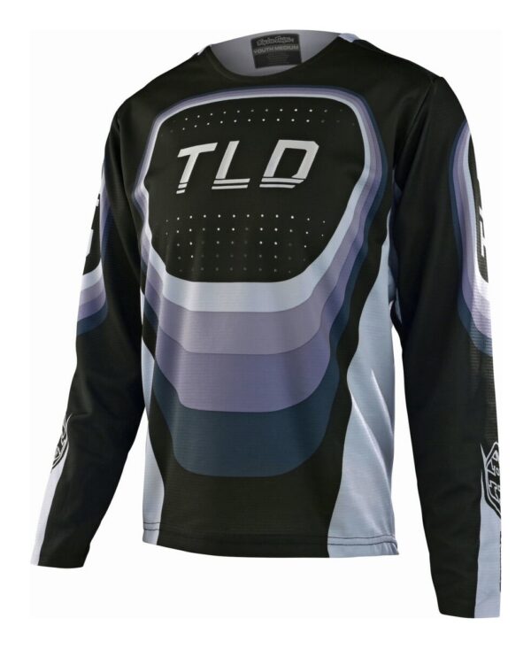 Dětský cyklistický dres s dlouhým rukávem Troy Lee Designs Sprint - Reverb Black Velikost: XL