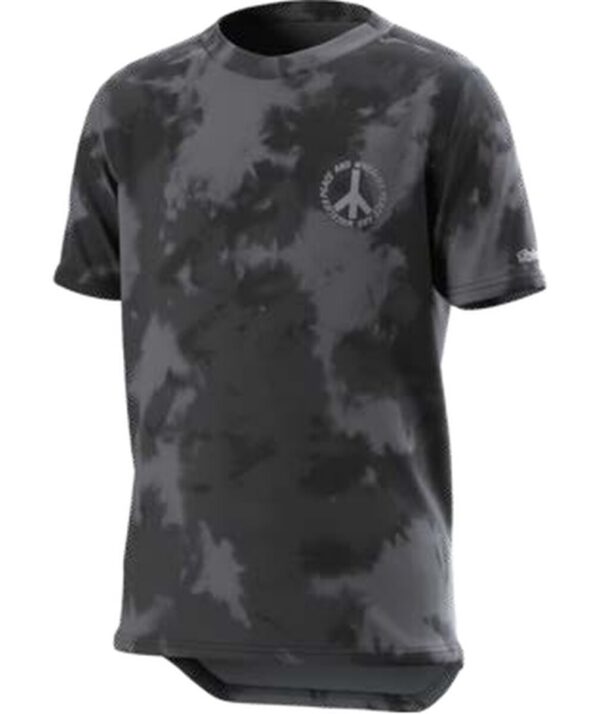 Dětský dres s krátkým rukávem Troy Lee Designs Flowline Plot - Charcoal Velikost: XL