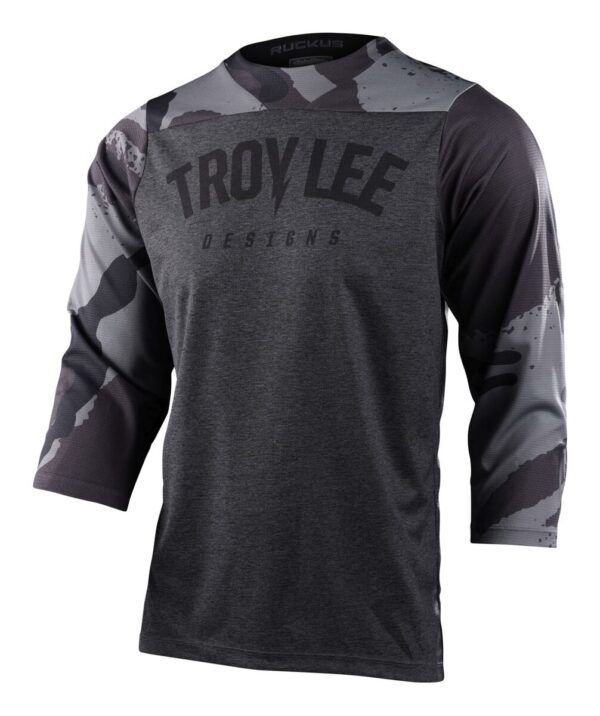 Dres s 3/4 rukávem Troy Lee Designs Ruckus Camber - Camo Black Heather Velikost: 2XL