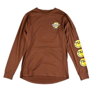 Dres s dlouhým rukávem Troy Lee Designs Ruckus Ride Tee Wheelies - Chocolate Velikost: XL