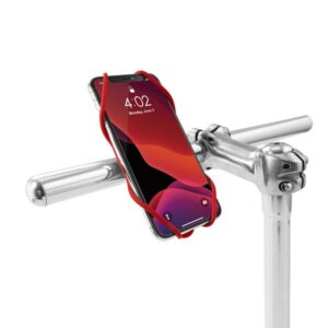 Držák na mobi BONE  Bike Tie 3 - červený