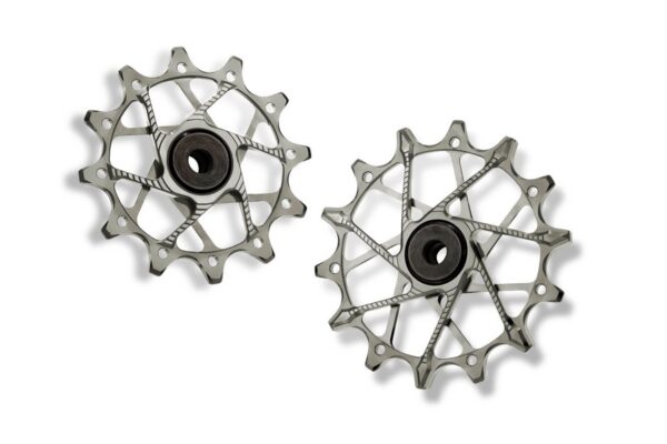 Garbaruk kladky 12+14 zubů SRAM 11/12 speed Barevná kombinace: Stříbrné