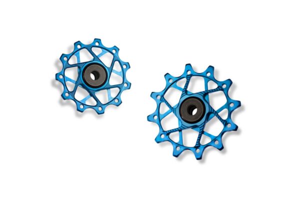 Garbaruk - kladky do přehazovačky 11+12zubů - Shimano 11sp SLX/XTR Barevná kombinace: Modré