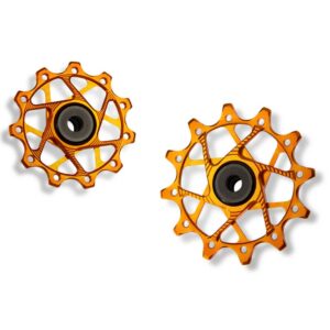 Garbaruk - kladky do přehazovačky 11+12zubů - Shimano 11sp SLX/XTR Barevná kombinace: Oranžové