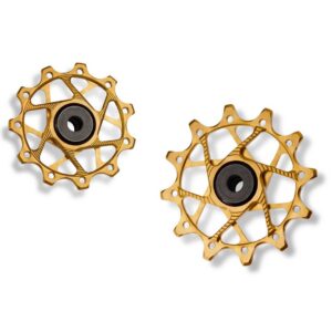 Garbaruk - kladky do přehazovačky 11+12zubů - Shimano 11sp SLX/XTR Barevná kombinace: Zlaté