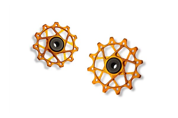 Garbaruk - kladky do přehazovačky 11+14zubů - Shimano 11sp XT Barevná kombinace: Oranžové
