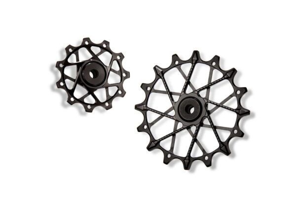 Garbaruk - kladky do přehazovačky 11+16zubů - Shimano 11sp Barevná kombinace: Černé