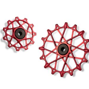 Garbaruk - kladky do přehazovačky 11+16zubů - Shimano 11sp Barevná kombinace: Červené