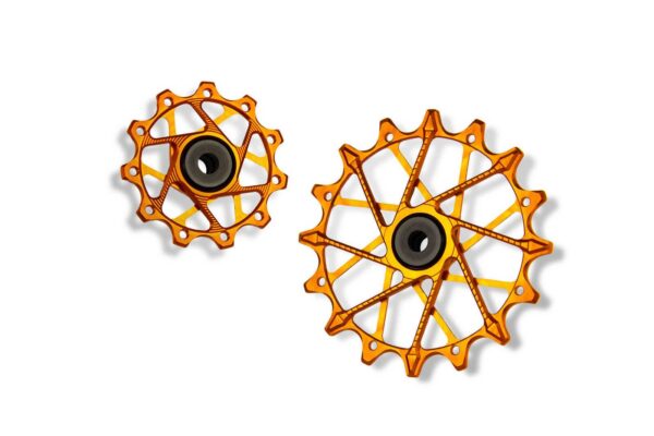 Garbaruk - kladky do přehazovačky 11+16zubů - Shimano 11sp Barevná kombinace: Oranžové