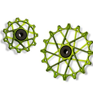 Garbaruk - kladky do přehazovačky 11+16zubů - Shimano 11sp Barevná kombinace: Zelené