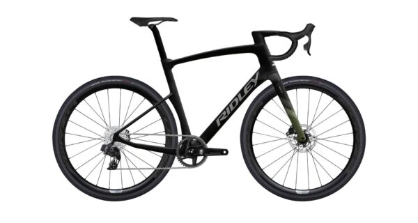 Gravelové kolo RIDLEY KANZO Fast Rival XLPR Black Metallic/Army Green/Silver Velikost: S