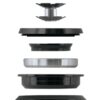 Hlavové složení FORCE TAPER 1 1/8"-1 1/2" polointegr.56mm - černé - Obrázek 2