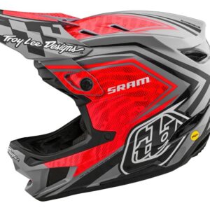Integrální přilba Troy Lee Designs D4 Carbon Mips Sram Red/Black Velikost: 2XL