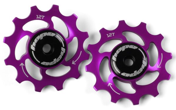 Kladky HOPE Jockey wheels 12T/14T Barevná kombinace: Fialové