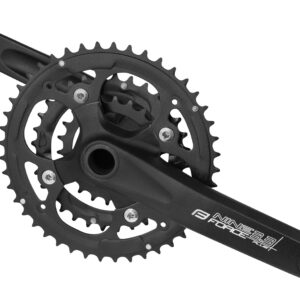 Kliky FORCE NINE3.3+ Al 44/32/22z s osou 175mm - černá