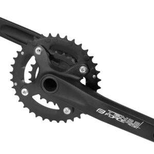 Kliky FORCE TEN2.3+ Al 36/22z s osou 175mm - černé