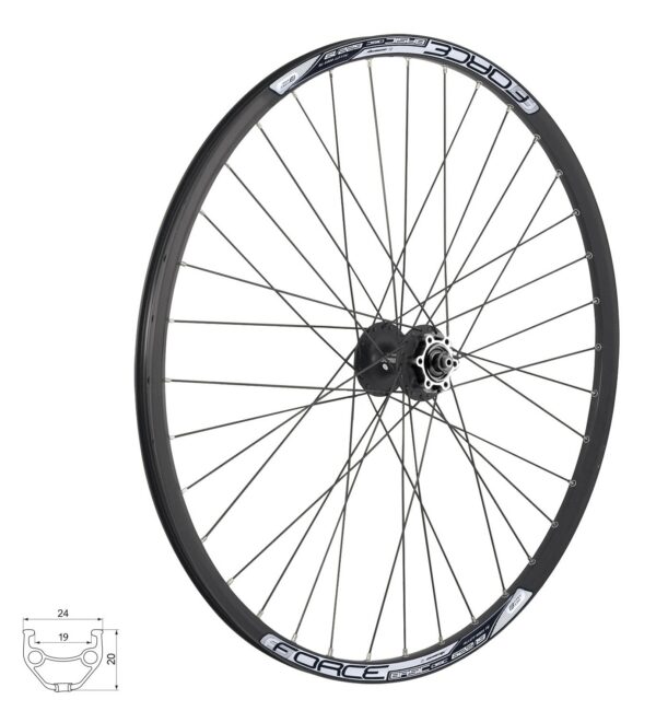 Kolo přední FORCE BASIC DISC 622x19 HBM475-6d 36d