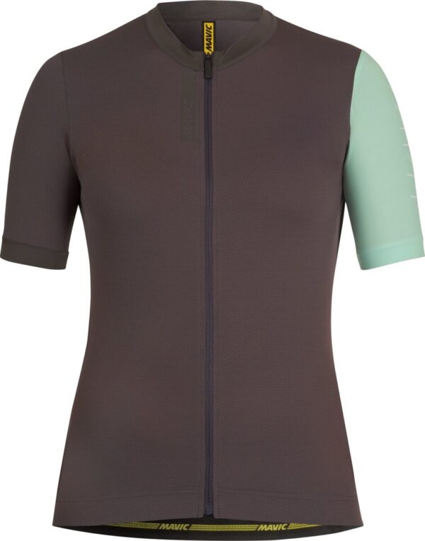 MAVIC DOPLŇKY Dámský cyklistický dres Mavic Essential - Carbone Mint Velikost: XL