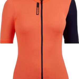 MAVIC DOPLŇKY Dámský cyklistický dres Mavic Essential - Coral Deep Blue Velikost: XL